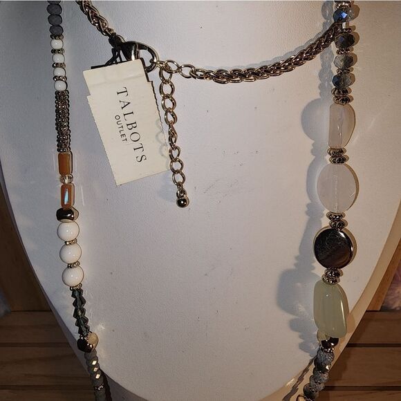 Talbots Women's Multicolor Beaded Necklace NWT - Picture 6 of 8